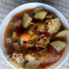 A picture of Okra stew.