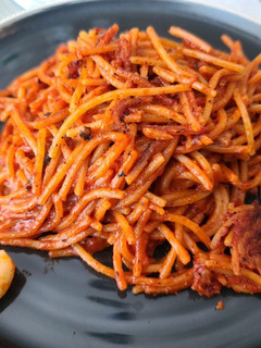 Una foto de Spaghetti all'Assassina con Toque Chileno