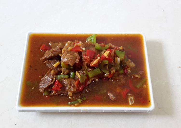 Sapi lada putih ala bunda Faadhil