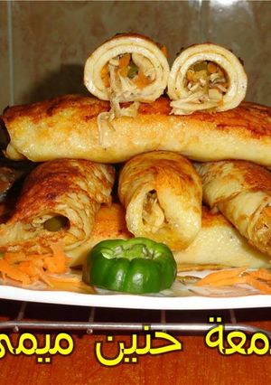 صورة لوصفة كانيلونى او كريب بحشوة الفراخ تحفه
