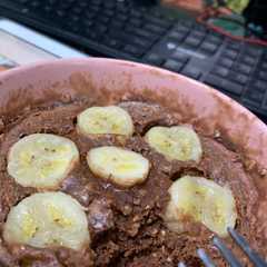รูปของ Protein banana oats cocoa (microwave)