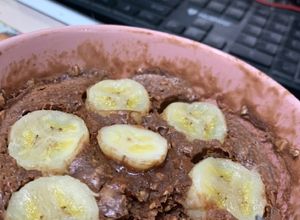 รูปของ Protein banana oats cocoa (microwave)