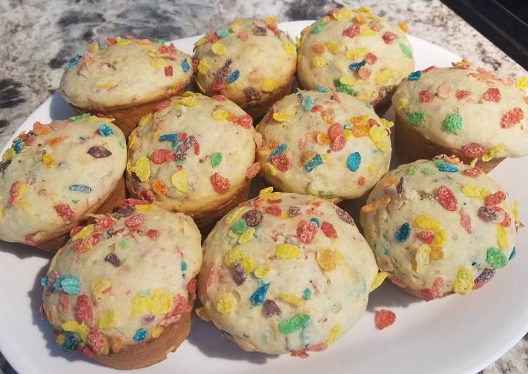Recipe of Ultimate Fruity Pebbles Muffins