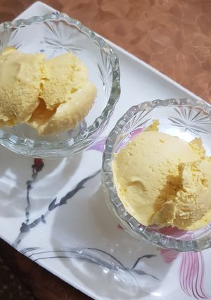 A picture of Mango Ice Cream.