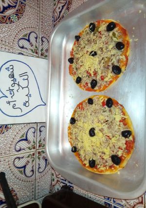 صورة لوصفة بيتزا سهلة التحضير