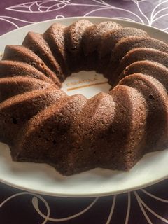 Una foto de Bizcocho integral de chocolate al microondas