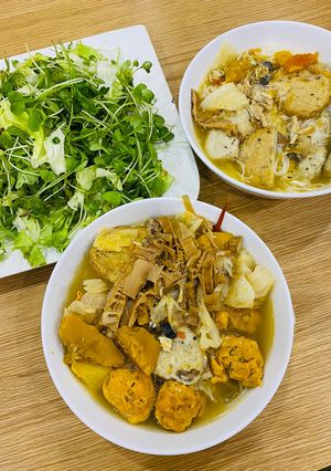 Hình của món Bún chả cá Đà Nẵng.