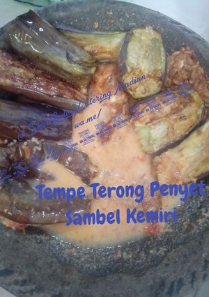 Foto resep Tempe Terong Penyet Sambal kemiri