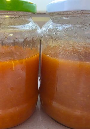 Őszibarack és sárgabarack dzsem recept fotója