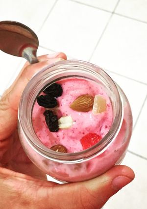 Una foto de Helado Saludable de Frutillas 😀