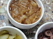Una foto de cebolla caramelizada