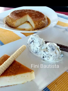 Una foto de Flan de limón y canela