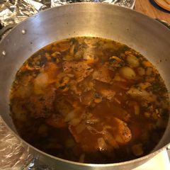A picture of Smothered steak an mushroom gravy🔥.
