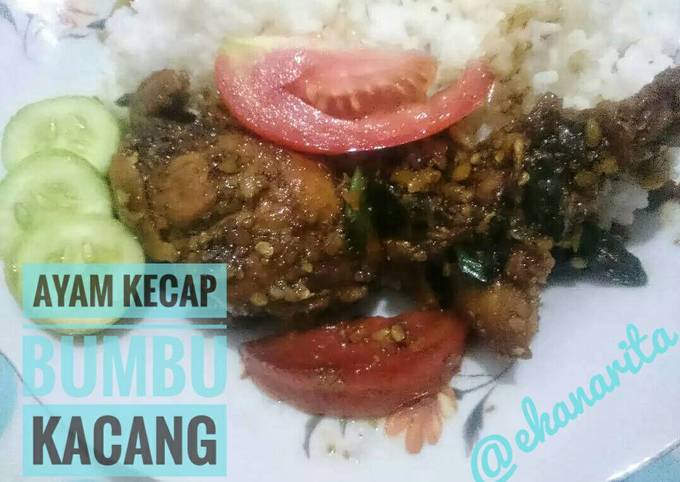 Ayam kecap bumbu kacang