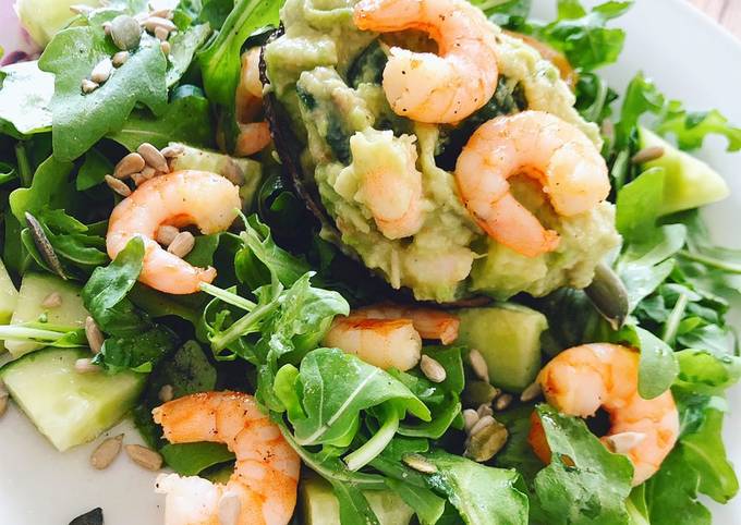 Recipe of Salade avocat-crevettes (411 kcal)