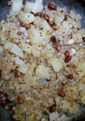 A picture of Sabudana khichdi.