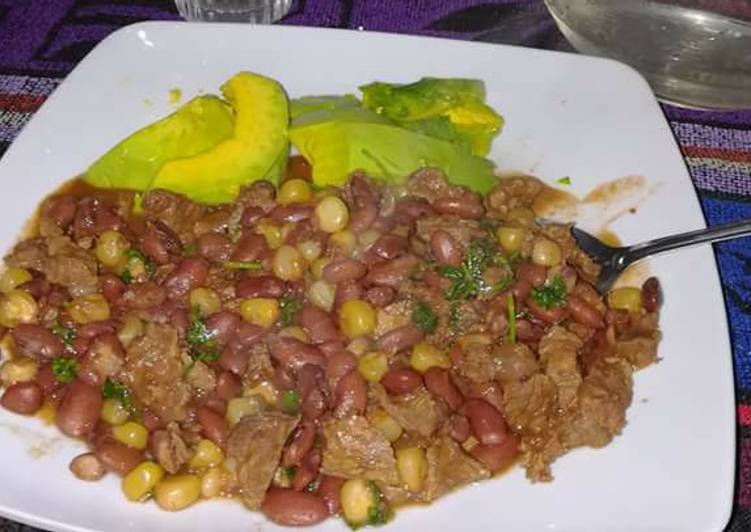 Githeri mixed beef Recipe by ken raila - Cookpad