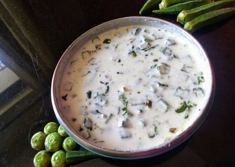 How to Make Homemade Bhindi curd raita
