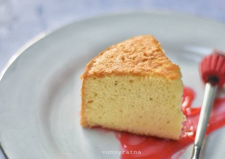 Resep Vanilla Sponge Cake Anti Gagal