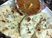 A picture of naan bread garlic