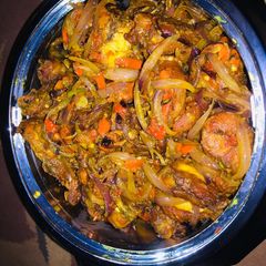 A picture of Peppered chicken.