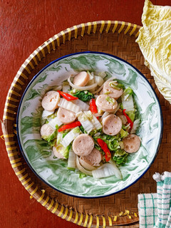 Foto resep Tumis Sawi Sosis