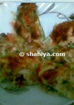 صورة لوصفة طريقة عمل كوسة بالفراخ وجبنة الموزاريلا