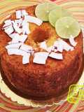 Chiffon cake al cocco e lime