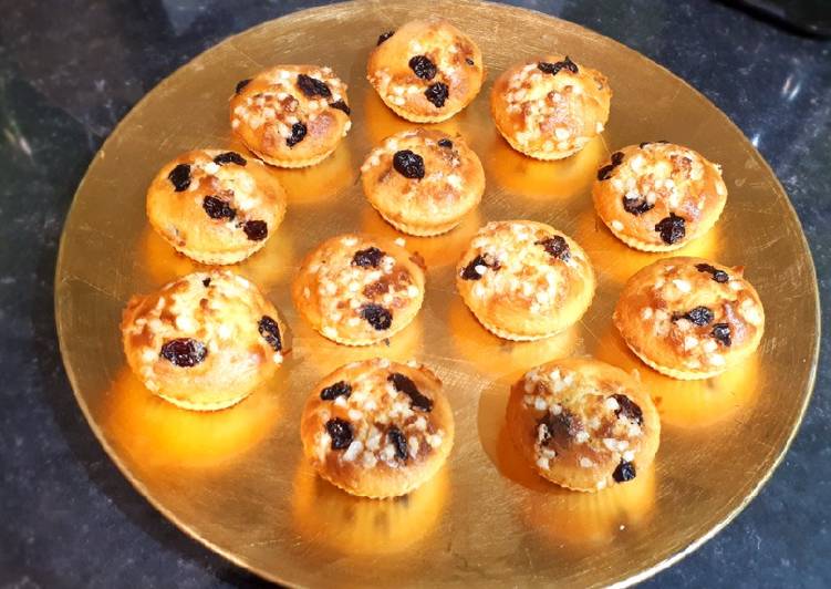 Voici la recette Muffins aux cranberries Délicieux garanti