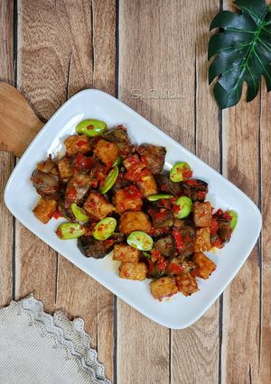 Foto resep Sambal Hati Ampela + Tempe