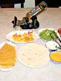 Chile con carne taco bar