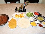 Chile con carne taco bar