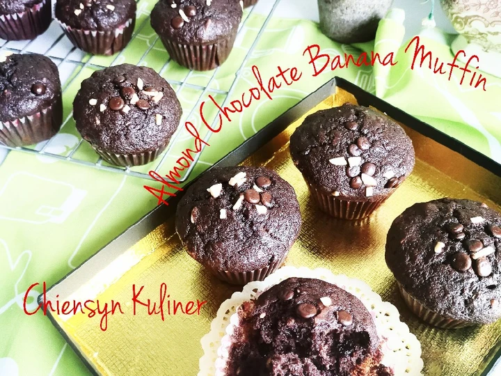 Langkah Gampang Membikin Resep  Almond Chocolate Banana Muffin yang Bisa Manjain Lidah, Enak Banget