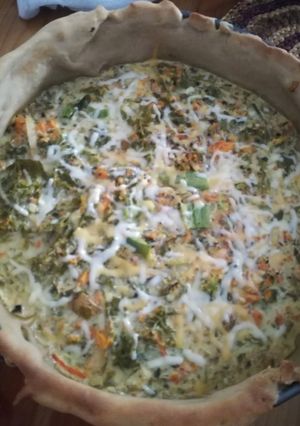 Una foto de Quiche de verduras