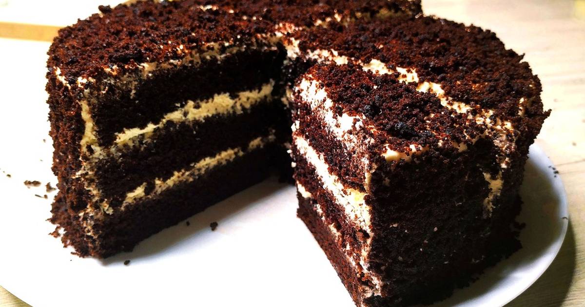 Простой шоколадный торт, пошаговый рецепт на 4398 ккал, фото, ингредиенты - Ирина B&C
