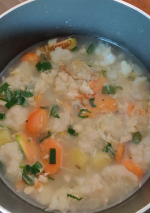 Foto resep Sup tekwan ayam kampung untuk anak
