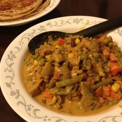 Mushroom & Mixed Vegetable Curry A picture of Mushroom & Mixed Vegetable Curry.