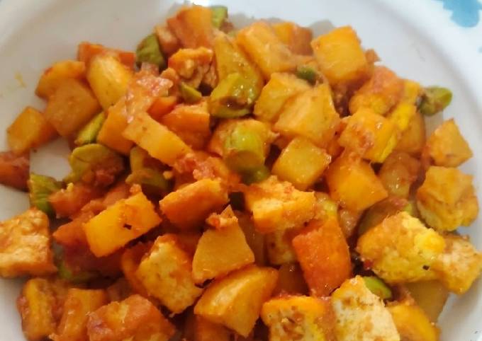 Resep: Sambel Goreng Kentang Tahu Pete (Bumbu Mahmudah) Enak