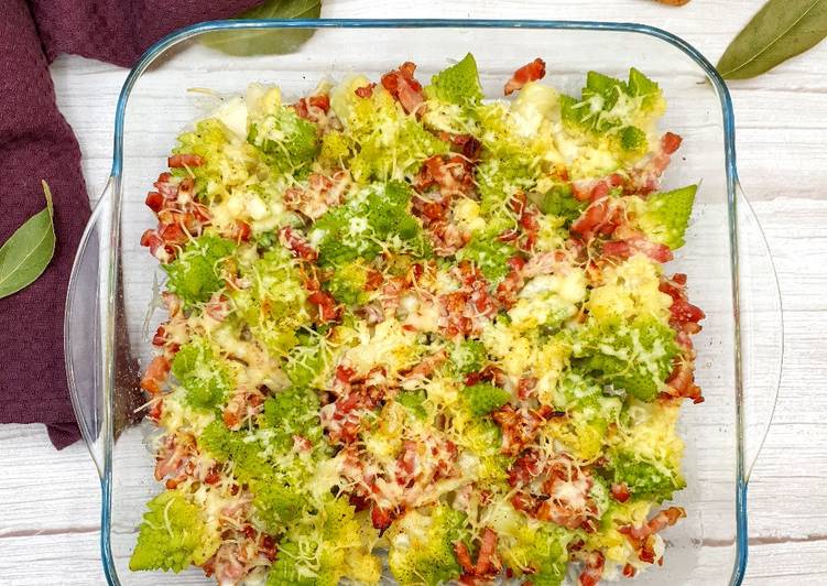 Chou romanesco façon Carbonara