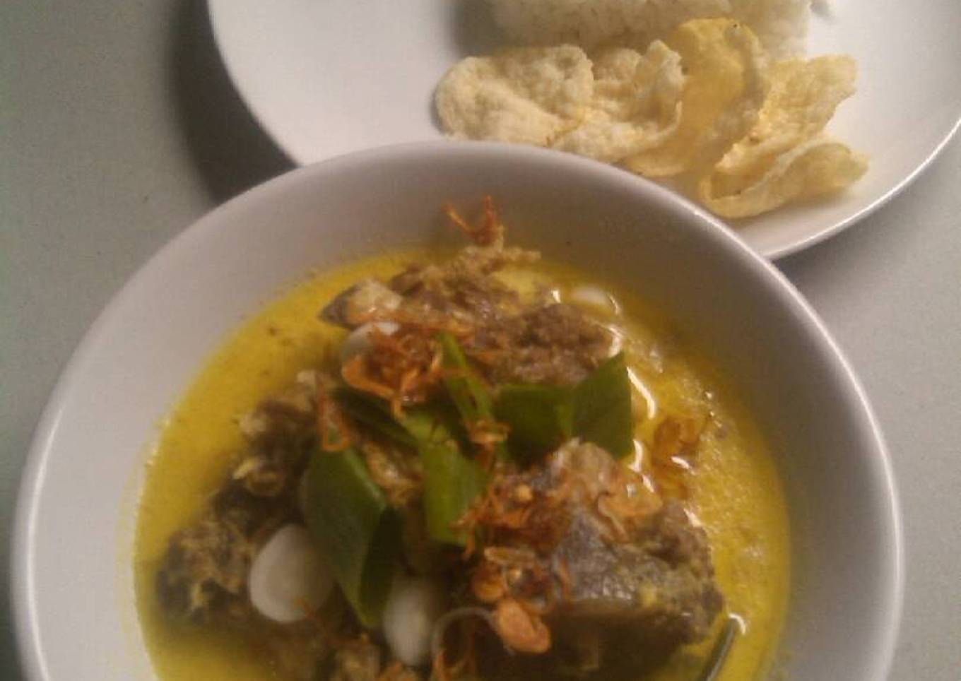 Soto Iga Kuah Susu (#postingrame2_soto)