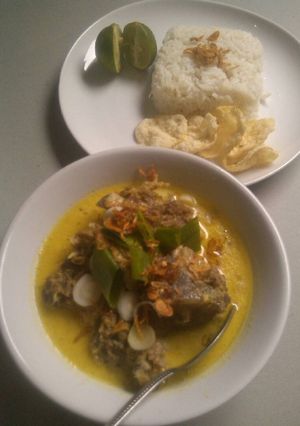 Foto resep Soto Iga Kuah Susu (#postingrame2_soto)
