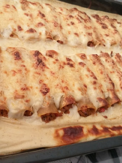 Una foto de Canelones de carne