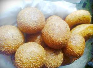 Hình của món Bánh rán lúc lắc - Bánh cam - Bánh rán ngọt (Sesame ball recipe).