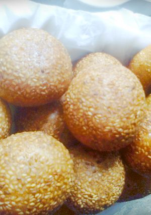 Hình của món Bánh rán lúc lắc - Bánh cam - Bánh rán ngọt (Sesame ball recipe).