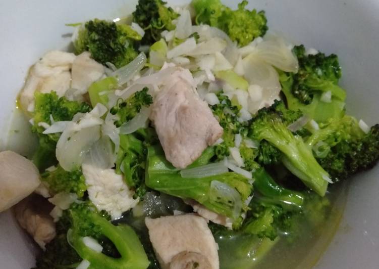 Resep Brokoli ayam mentega Lezat
