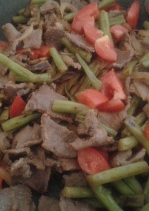 Una foto de Bistec de res a la BBQ