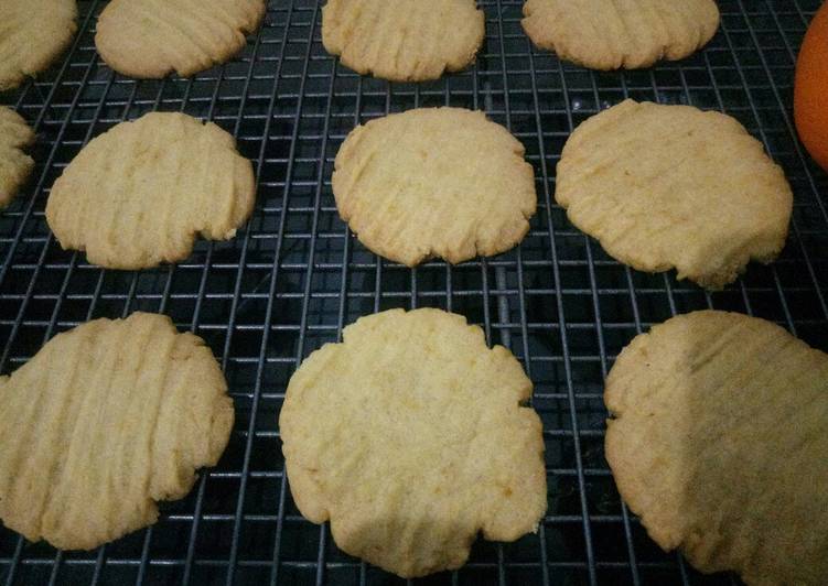 Cara Membuat Orange cookies (Eggless) Anti Gagal