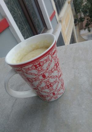 A picture of Eggless Vanilla mug cake.