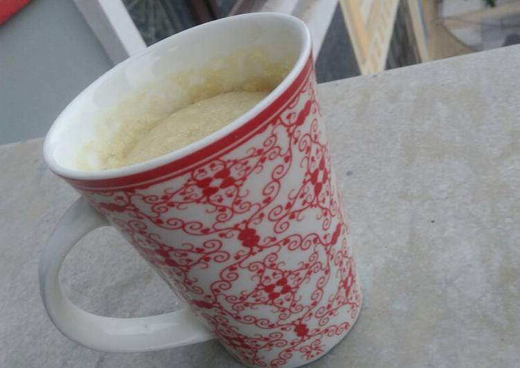 Recipe of Super Quick Homemade Eggless Vanilla mug cake