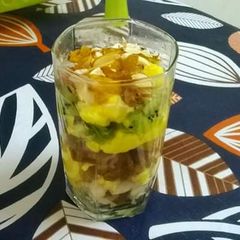 A picture of Fruit custard.